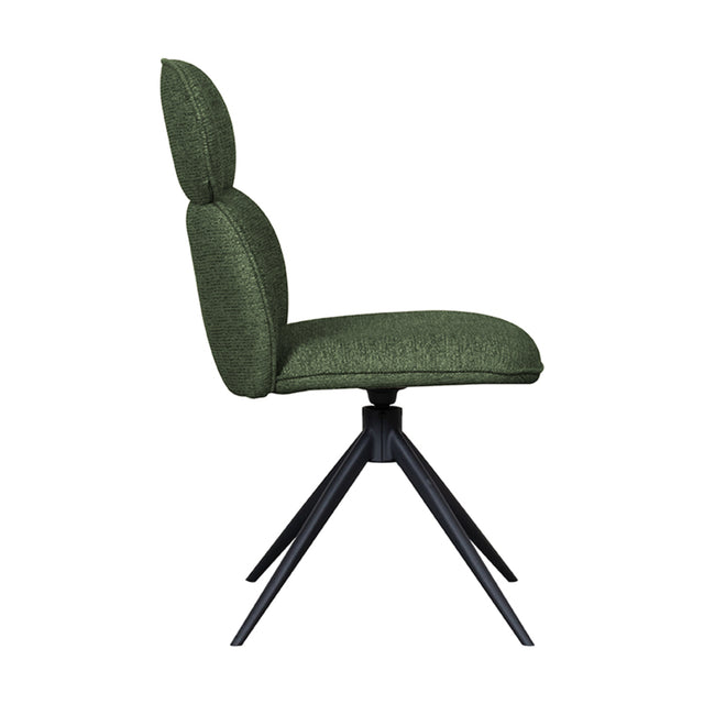 LABEL51 Eetkamerstoel Finn - Forest - Boucle van LABEL51 – Luxe comfort op maat van PureWonen. Vraag naar de beste prijs.