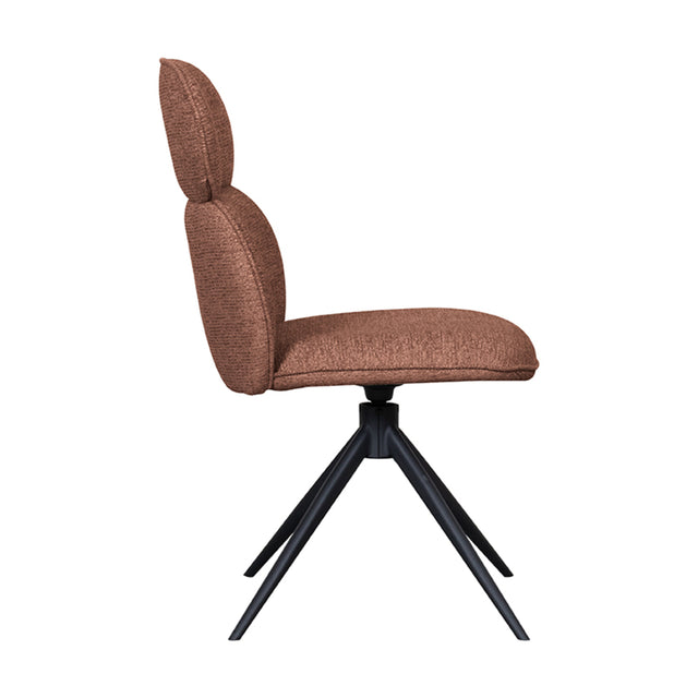 LABEL51 Eetkamerstoel Finn - Coral - Boucle van LABEL51 – Luxe comfort op maat van PureWonen. Vraag naar de beste prijs.