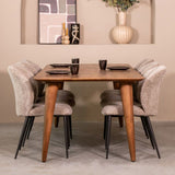 LABEL51 Eetkamertafel Fly - Nature - Mangohout - 190x100 cm van LABEL51 – Luxe comfort op maat van PureWonen. Vraag naar de beste prijs.