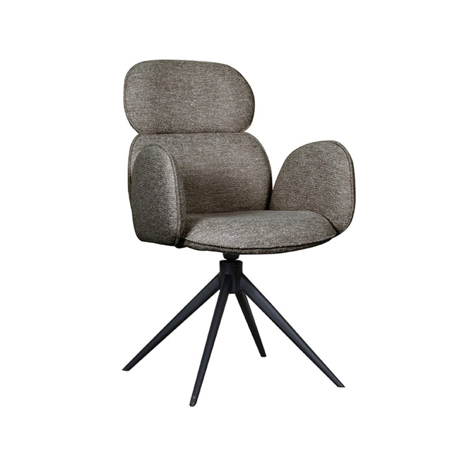 LABEL51 Eetkamerstoel Vidar - Truffel grijs - Boucle van LABEL51 – Luxe comfort op maat van PureWonen. Vraag naar de beste prijs.