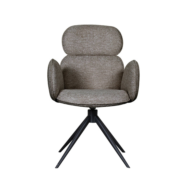 LABEL51 Eetkamerstoel Vidar - Truffel grijs - Boucle van LABEL51 – Luxe comfort op maat van PureWonen. Vraag naar de beste prijs.