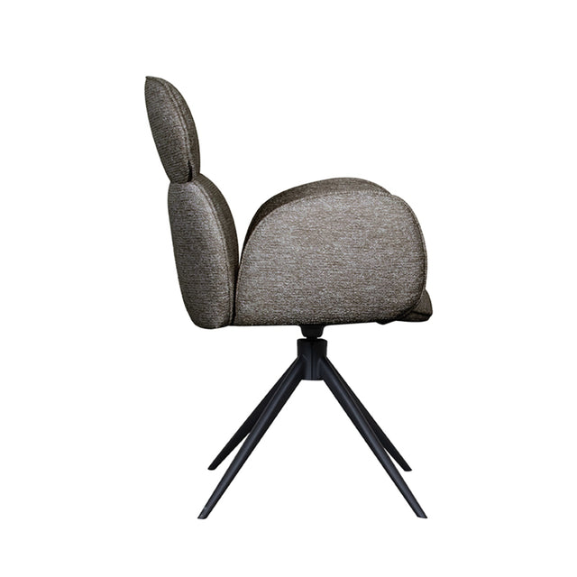 LABEL51 Eetkamerstoel Vidar - Truffel grijs - Boucle van LABEL51 – Luxe comfort op maat van PureWonen. Vraag naar de beste prijs.