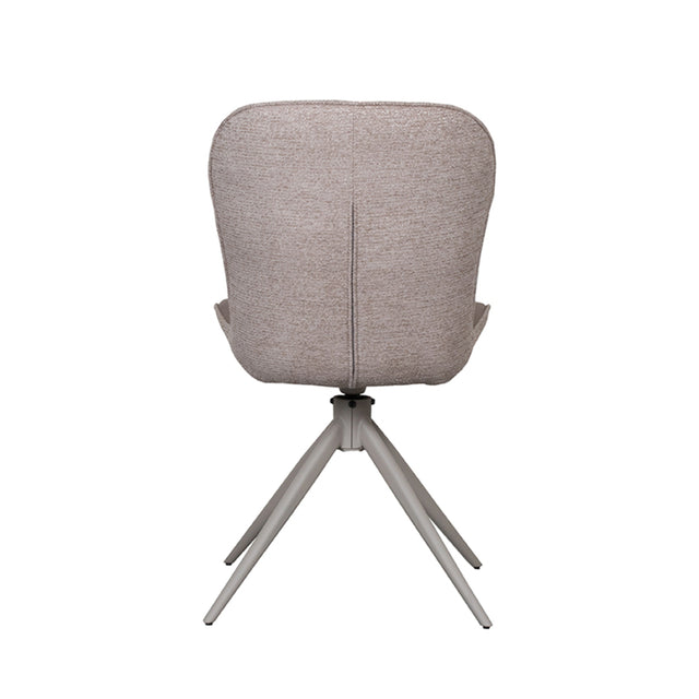 LABEL51 Eetkamerstoel Thorben - Bruin - Microfiber van LABEL51 – Luxe comfort op maat van PureWonen. Vraag naar de beste prijs.