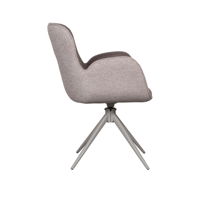 LABEL51 Eetkamerstoel Lasse - Bruin - Microfiber van LABEL51 – Luxe comfort op maat van PureWonen. Vraag naar de beste prijs.