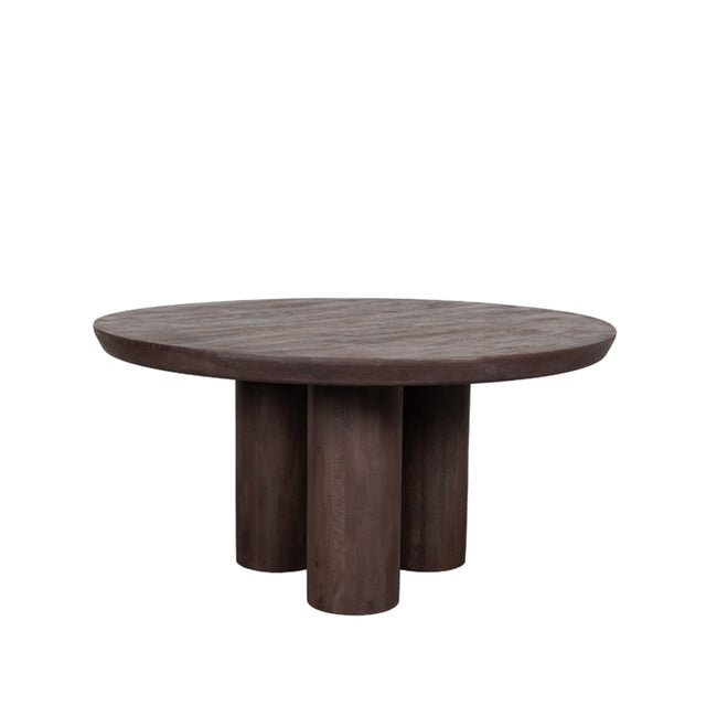 LABEL51 Eetkamertafel Olly - Espresso - Mangohout - 150x150 cm van LABEL51 – Luxe comfort op maat van PureWonen. Vraag naar de beste prijs.