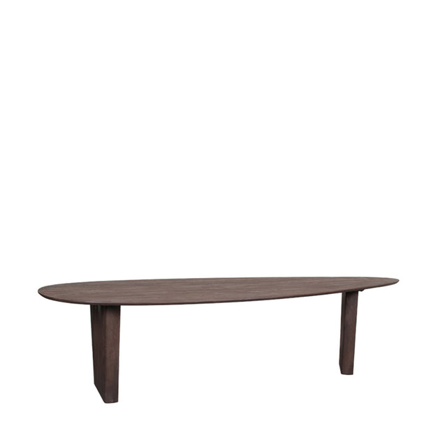 LABEL51 Eetkamertafel Wow - Espresso - Mangohout - 300x130 cm van LABEL51 – Luxe comfort op maat van PureWonen. Vraag naar de beste prijs.