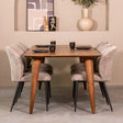 LABEL51 Eetkamertafel Fly - Nature - Mangohout - 220x100 cm van LABEL51 – Luxe comfort op maat van PureWonen. Vraag naar de beste prijs.