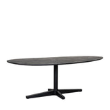 LABEL51 Eetkamertafel Rosie - Zwart - Mangohout - 260x110 cm van LABEL51 – Luxe comfort op maat van PureWonen. Vraag naar de beste prijs.
