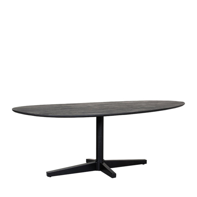 LABEL51 Eetkamertafel Rosie - Zwart - Mangohout - 260x110 cm van LABEL51 – Luxe comfort op maat van PureWonen. Vraag naar de beste prijs.