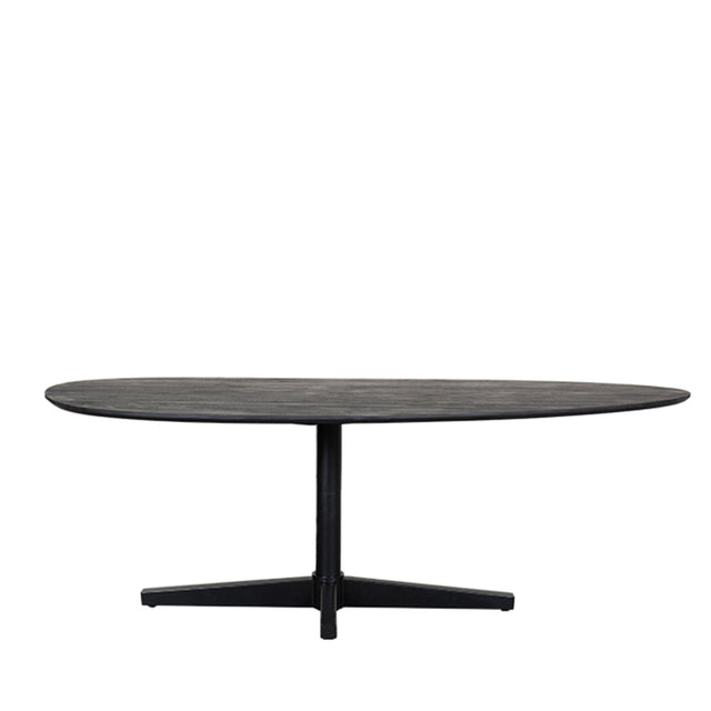 LABEL51 Eetkamertafel Rosie - Zwart - Mangohout - 260x110 cm van LABEL51 – Luxe comfort op maat van PureWonen. Vraag naar de beste prijs.