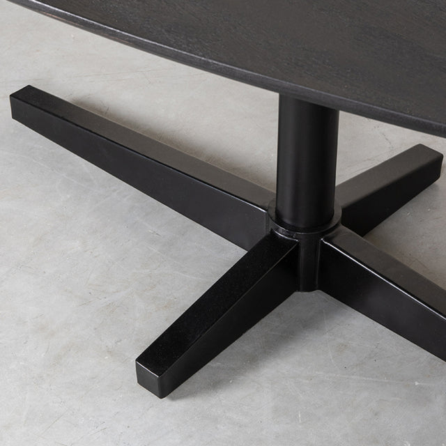 LABEL51 Eetkamertafel Rosie - Zwart - Mangohout - 260x110 cm van LABEL51 – Luxe comfort op maat van PureWonen. Vraag naar de beste prijs.
