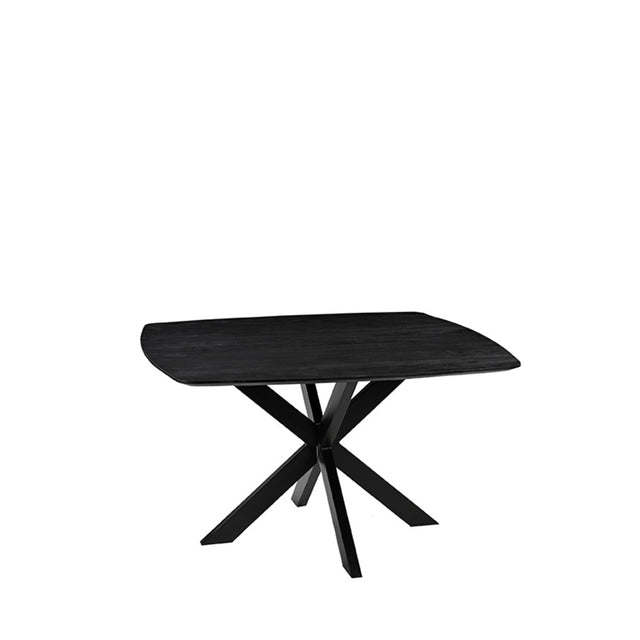 LABEL51 Eetkamertafel Blake - Zwart - Mangohout - 140x140 cm van LABEL51 - laagste prijs offerte van PureWonen