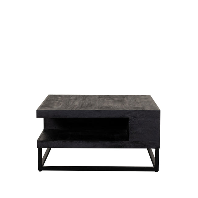 LABEL51 Salontafel Cube - Zwart - Mangohout - 80 cm van LABEL51 – Luxe comfort op maat van PureWonen. Vraag naar de beste prijs.