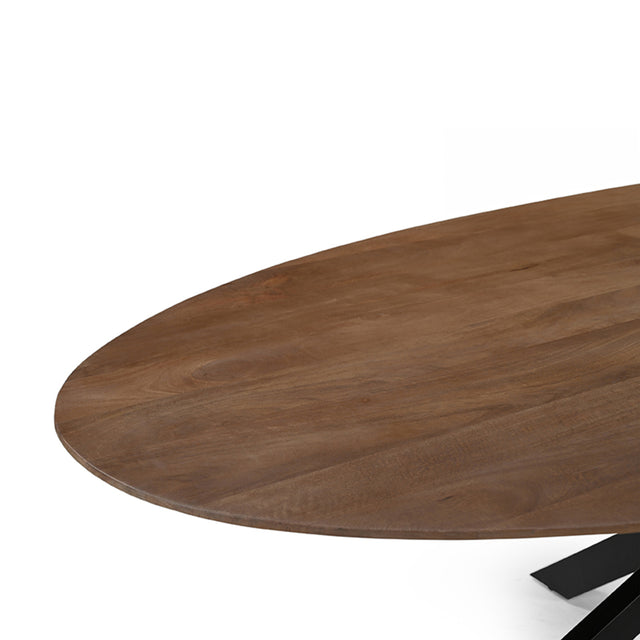 LABEL51 Eetkamertafel James - Nature - Mangohout - 210 cm - Ovaal van LABEL51 – Luxe comfort op maat van PureWonen. Vraag naar de beste prijs.