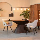 LABEL51 Eetkamertafel Jagger - Espresso - Mangohout van LABEL51 - laagste prijs offerte van PureWonen