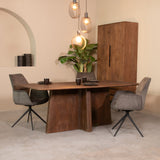 LABEL51 Eetkamertafel Scott - Espresso - Mangohout van LABEL51 – Luxe comfort op maat van PureWonen. Vraag naar de beste prijs.