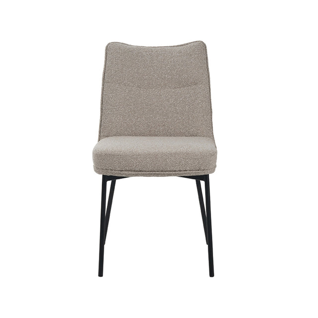 LABEL51 Eetkamerstoel Lennon - Naturel - Boucle van LABEL51 – Luxe comfort op maat van PureWonen. Vraag naar de beste prijs.