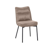 LABEL51 Eetkamerstoel Lennon - Taupe - Micro Suede van LABEL51 – Luxe comfort op maat van PureWonen. Vraag naar de beste prijs.