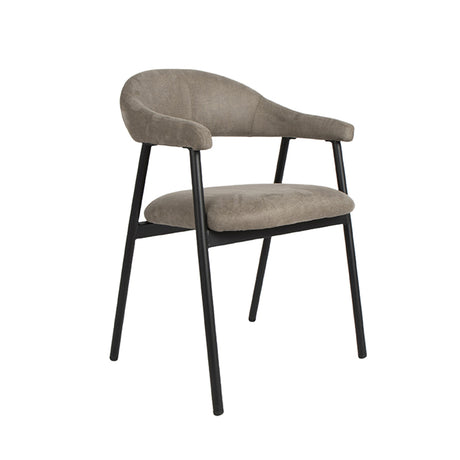LABEL51 Eetkamerstoel Amaze - Taupe - Micro Suede van LABEL51 – Luxe comfort op maat van PureWonen. Vraag naar de beste prijs.