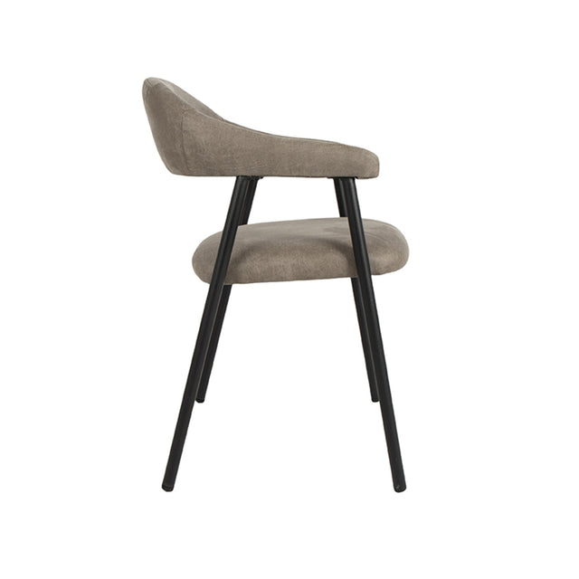 LABEL51 Eetkamerstoel Amaze - Taupe - Micro Suede van LABEL51 – Luxe comfort op maat van PureWonen. Vraag naar de beste prijs.
