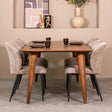 LABEL51 Eetkamertafel Fly - Nature - Mangohout - 160x90 cm van LABEL51 – Luxe comfort op maat van PureWonen. Vraag naar de beste prijs.