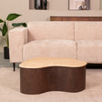 LABEL51 Salontafel Davi - Espresso - Travertin - 80 cm van LABEL51 – Luxe comfort op maat van PureWonen. Vraag naar de beste prijs.