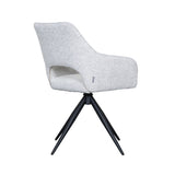 LABEL51 Eetkamerstoel Finley - Wit - Boucle van LABEL51 – Luxe comfort op maat van PureWonen. Vraag naar de beste prijs.