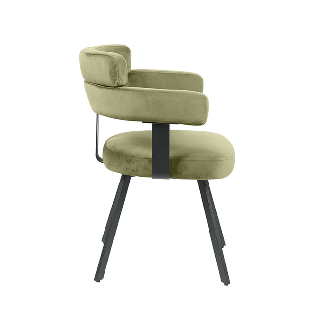 LABEL51 Eetkamerstoel Bardio - Hunter - Fluweel van LABEL51 – Luxe comfort op maat van PureWonen. Vraag naar de beste prijs.