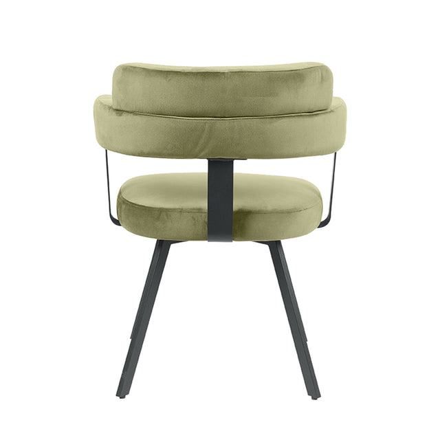 LABEL51 Eetkamerstoel Bardio - Hunter - Fluweel van LABEL51 – Luxe comfort op maat van PureWonen. Vraag naar de beste prijs.