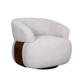 LABEL51 Fauteuil Valenza - Naturel - Boucle - Walnoot Eiken