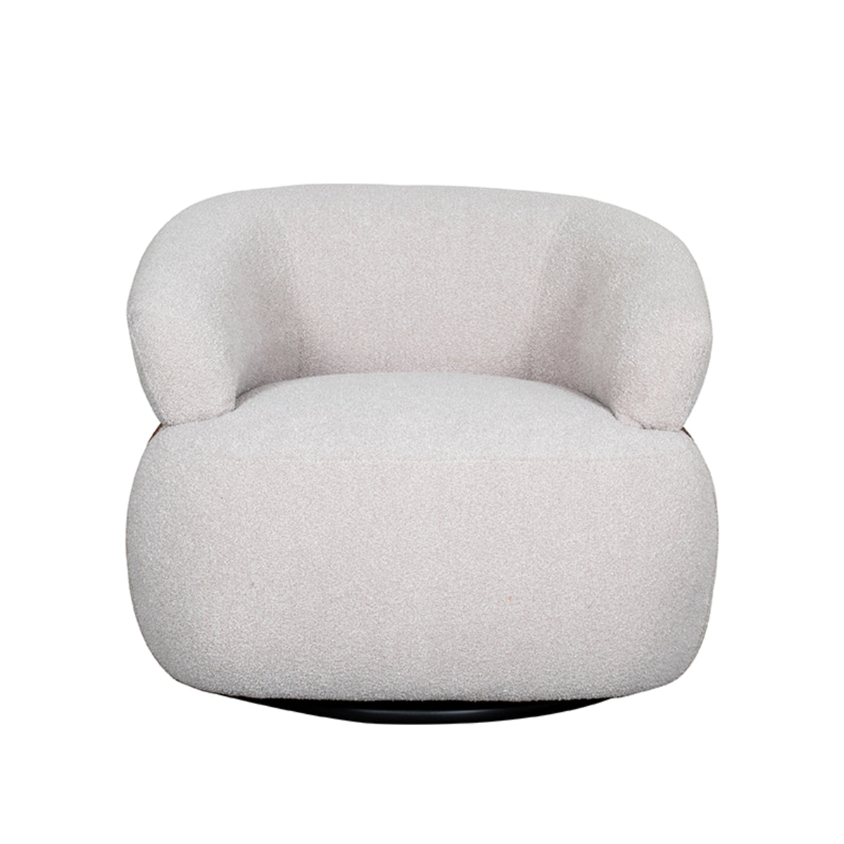 LABEL51 Fauteuil Valenza - Naturel - Boucle - Walnoot Eiken