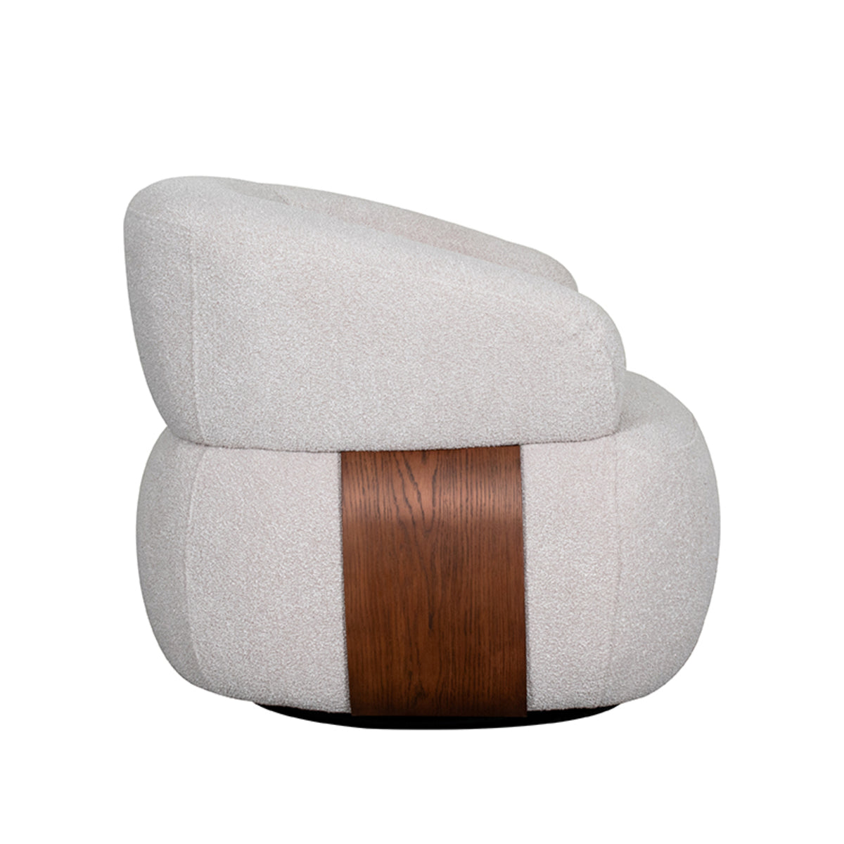 LABEL51 Fauteuil Valenza - Naturel - Boucle - Walnoot Eiken