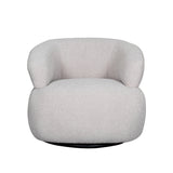 LABEL51 Fauteuil Valenza - Naturel - Boucle - Zwart Eiken