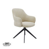 LABEL51 Eetkamerstoel Bern - Naturel - Boucle van LABEL51 – Luxe comfort op maat van PureWonen. Vraag naar de beste prijs.