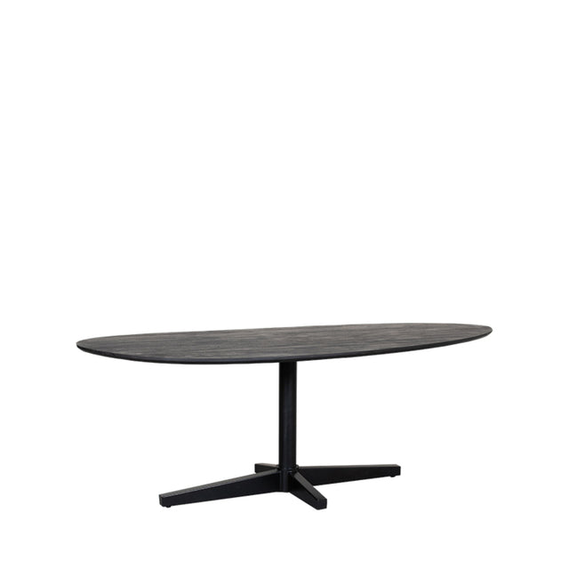 LABEL51 Eetkamertafel Rosie - Zwart - Mangohout - 220x100 cm van LABEL51 – Luxe comfort op maat van PureWonen. Vraag naar de beste prijs.