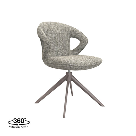 LABEL51 Eetkamerstoel Zurich - Truffel grijs - Boucle van LABEL51 – Luxe comfort op maat van PureWonen. Vraag naar de beste prijs.