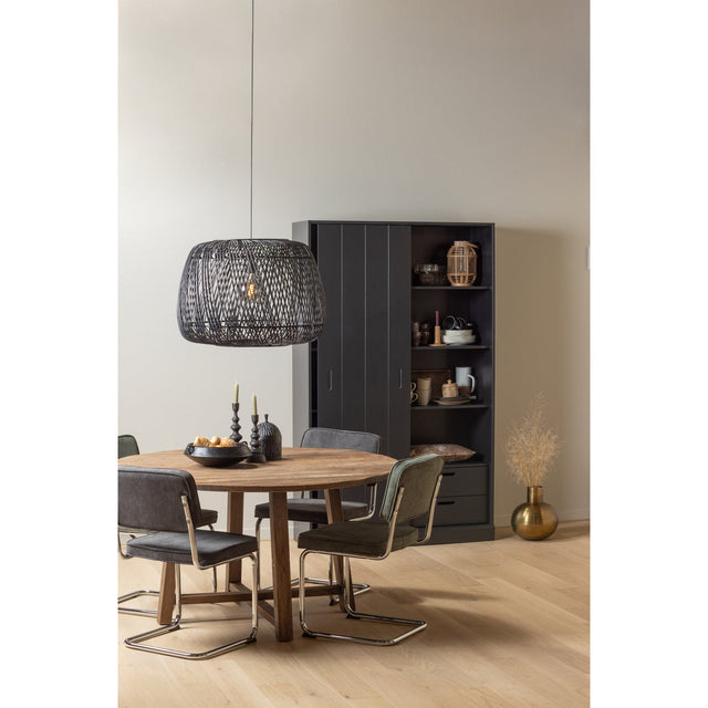 Move Schuifdeurkast Grenen Matzwart [Fsc] van WOOOD – Luxe comfort op maat van PureWonen. Vraag naar de beste prijs.