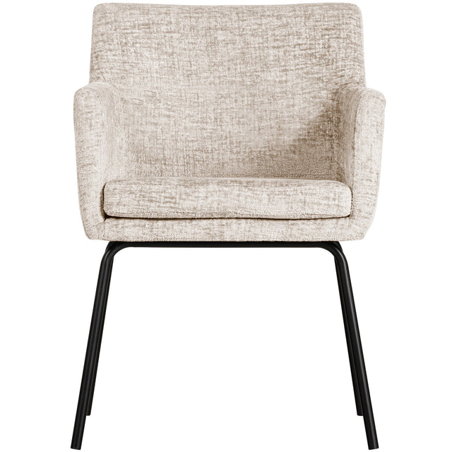 Kam Eetkamerstoel Met Armleuning Off White van WOOOD – Luxe comfort op maat van PureWonen. Vraag naar de beste prijs.