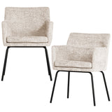 Kam Eetkamerstoel Met Armleuning Off White van WOOOD – Luxe comfort op maat van PureWonen. Vraag naar de beste prijs.