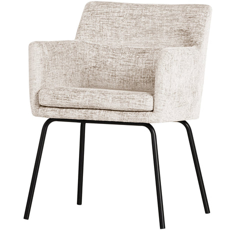 Kam Eetkamerstoel Met Armleuning Off White van WOOOD – Luxe comfort op maat van PureWonen. Vraag naar de beste prijs.