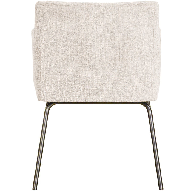 Kam Eetkamerstoel Met Armleuning Off White van WOOOD – Luxe comfort op maat van PureWonen. Vraag naar de beste prijs.