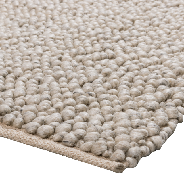 Veld Vloerkleed Wol Naturel 160x230 Cm van WOOOD – Luxe comfort op maat van PureWonen. Vraag naar de beste prijs.