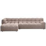 Allure Chaise Longue Links Geweven Stof Bruin Melange van WOOOD – Luxe comfort op maat van PureWonen. Vraag naar de beste prijs.