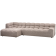 Allure Chaise Longue Links Geweven Stof Bruin Melange van WOOOD – Luxe comfort op maat van PureWonen. Vraag naar de beste prijs.