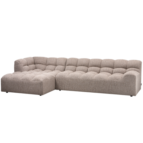 Allure Chaise Longue Links Geweven Stof Bruin Melange van WOOOD – Luxe comfort op maat van PureWonen. Vraag naar de beste prijs.