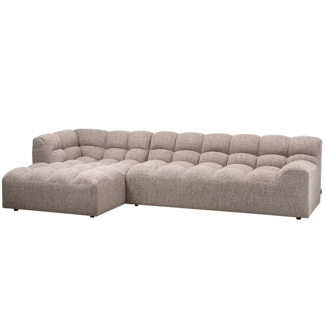 Allure Chaise Longue Links Geweven Stof Bruin Melange van WOOOD – Luxe comfort op maat van PureWonen. Vraag naar de beste prijs.