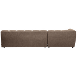 Allure Chaise Longue Links Geweven Stof Donkerbruin Melange van WOOOD – Luxe comfort op maat van PureWonen. Vraag naar de beste prijs.