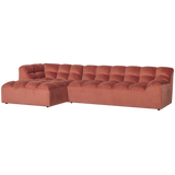 Allure Chaise Longue Links Velvet Blush van WOOOD – Luxe comfort op maat van PureWonen. Vraag naar de beste prijs.