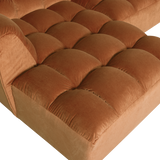 Allure Chaise Longue Links Velvet Terra van WOOOD – Luxe comfort op maat van PureWonen. Vraag naar de beste prijs.