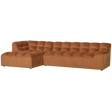 Allure Chaise Longue Links Velvet Terra van WOOOD – Luxe comfort op maat van PureWonen. Vraag naar de beste prijs.